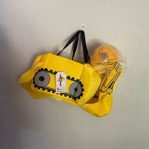 I WANT TO BE “EXCAVATOR” toddler plush Halloween costume with hat size 3-7 - Picture 2 of 12